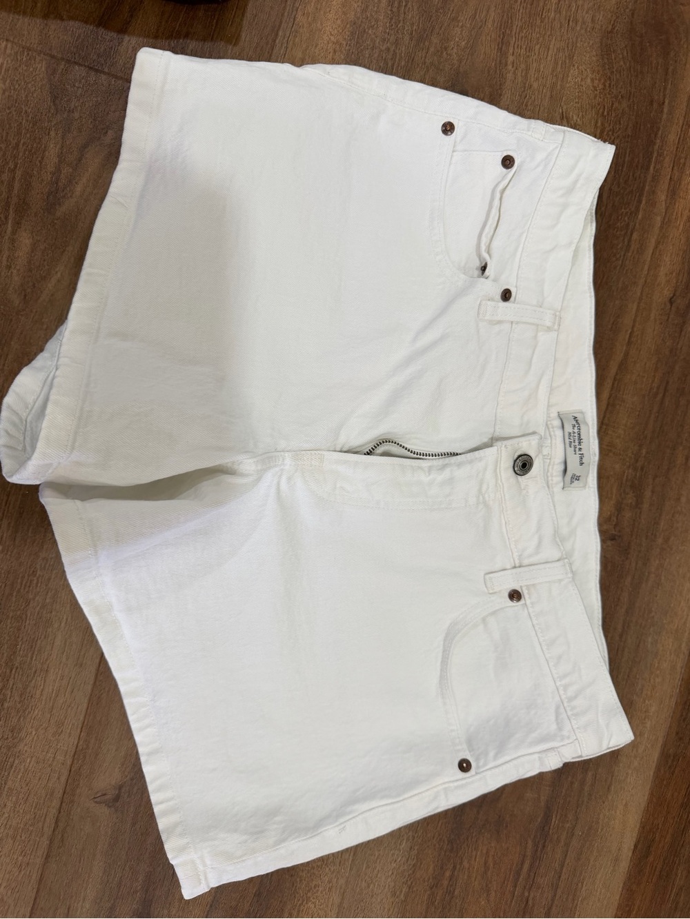 Abercrombie & Fitch White Denim Women's Shorts